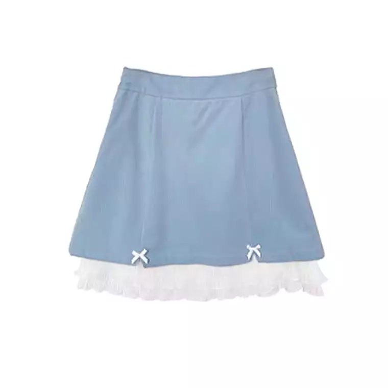 2022 new blue/pink high waist skirt BY8010