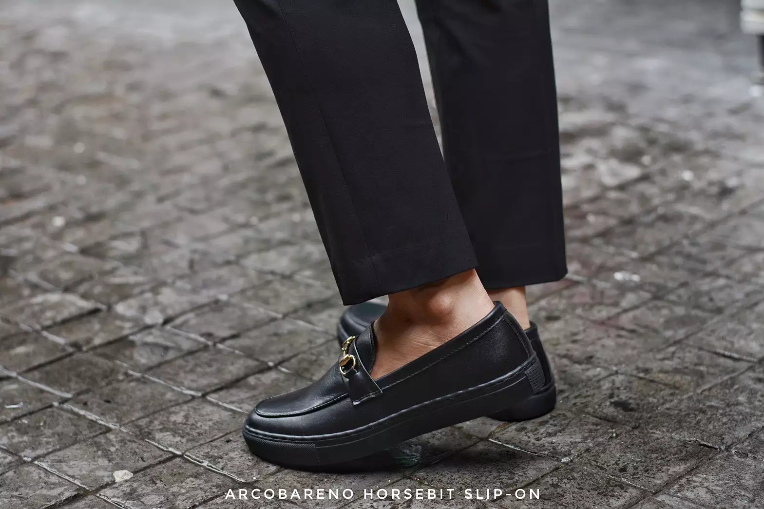 702 Arcobareno Horsebit Slip-On MattBlack