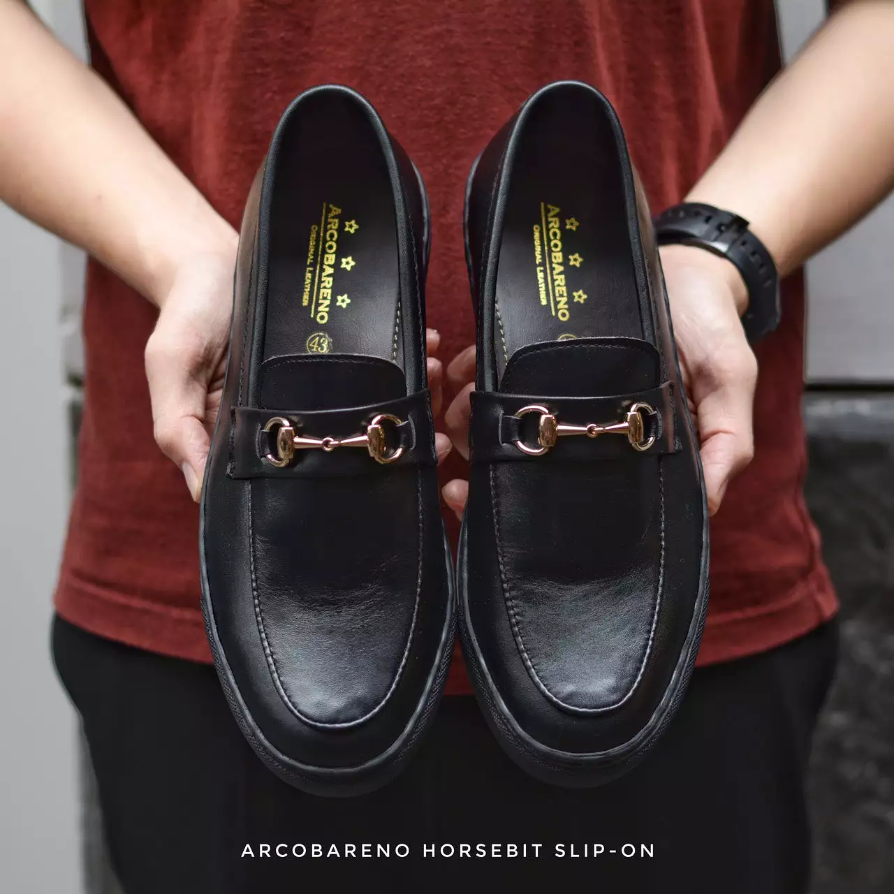 702 Arcobareno Horsebit Slip-On MattBlack