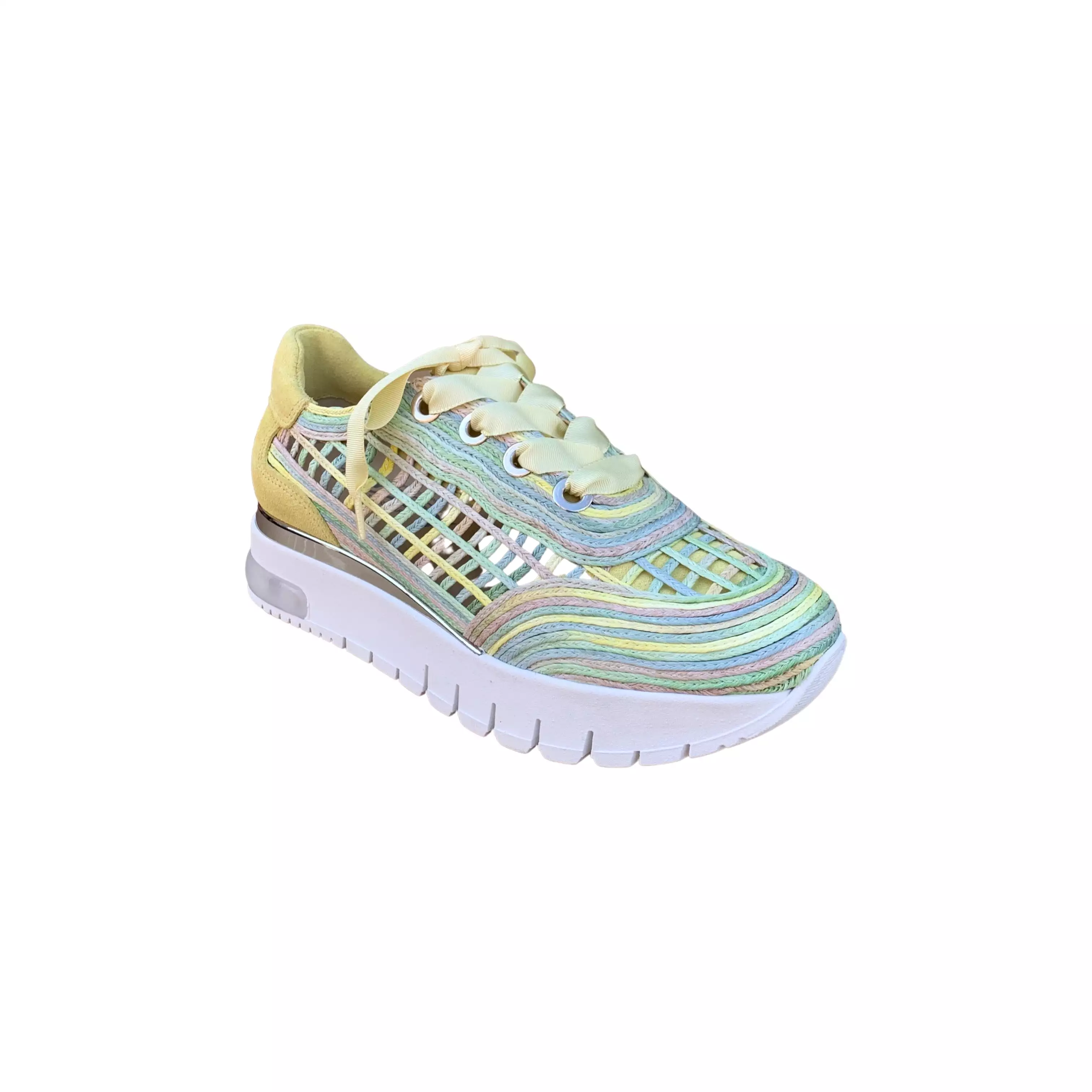 81606 Citron Platform Sneaker