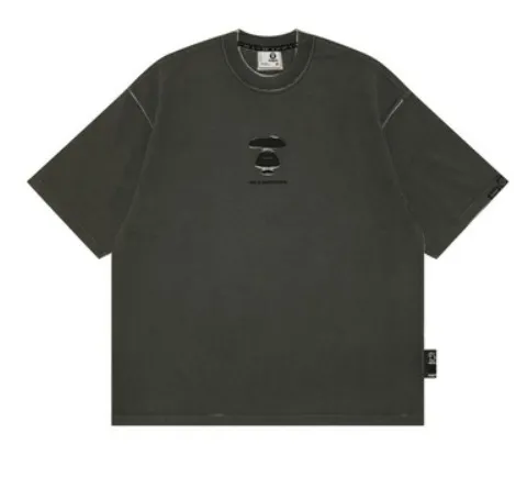 A BATHING APE  |Crew Neck Street Style Cotton Short Sleeves Oversized Logo