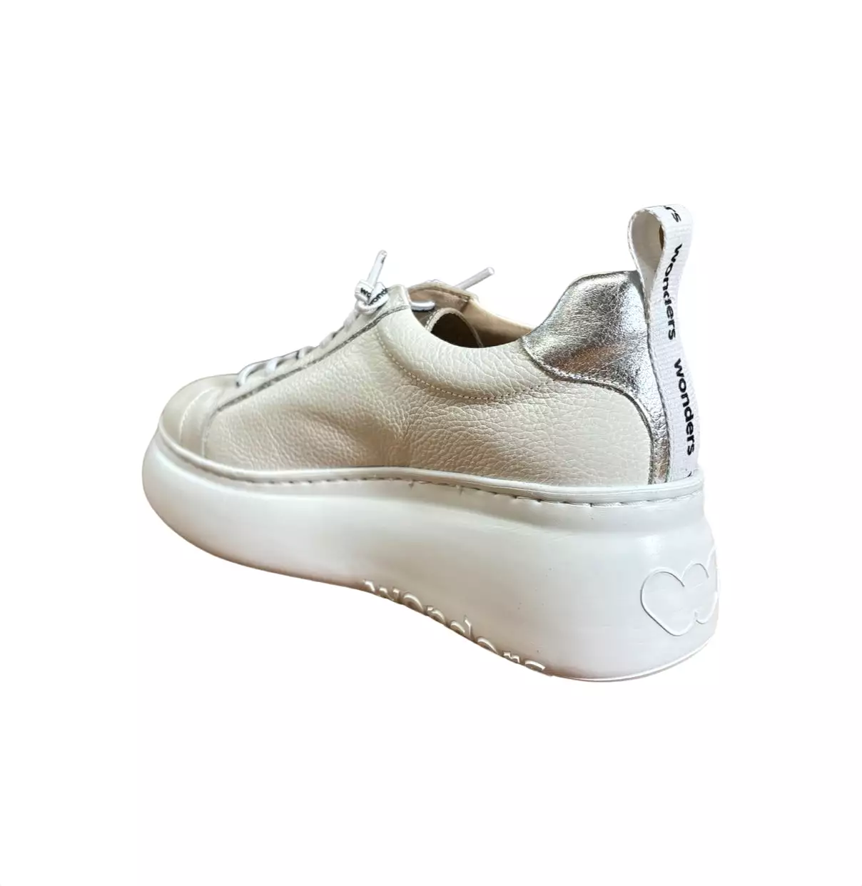 A2632 Off White Platform Sneaker