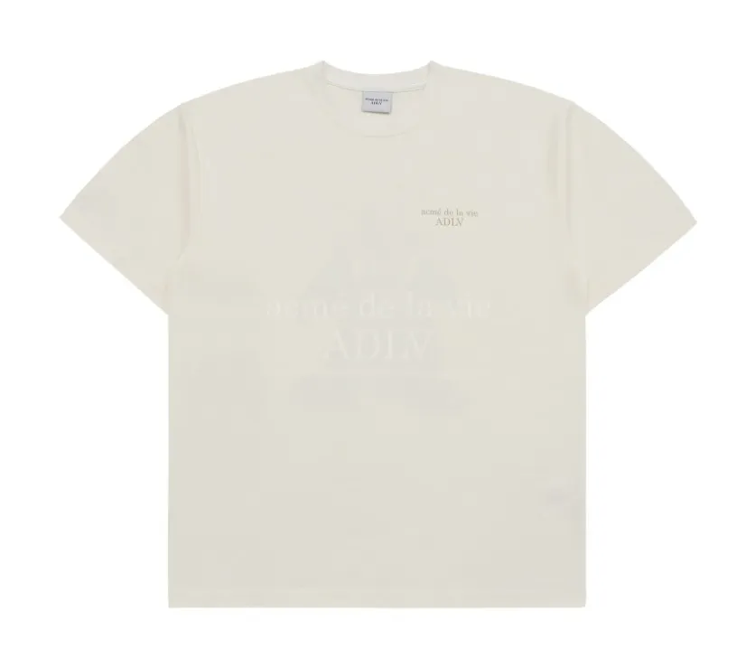 acme de la vie  |Plain Cotton Short Sleeves Oversized T-Shirts