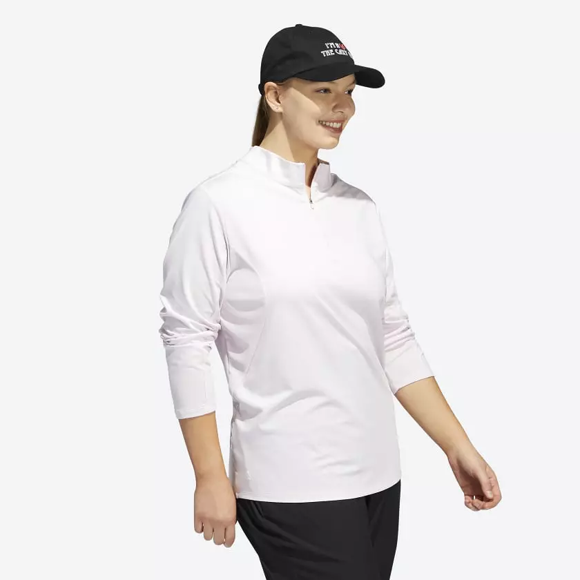 Adidas Ultimate365 Women's Light Pink Golf Shirt (Plus Size) HA6450