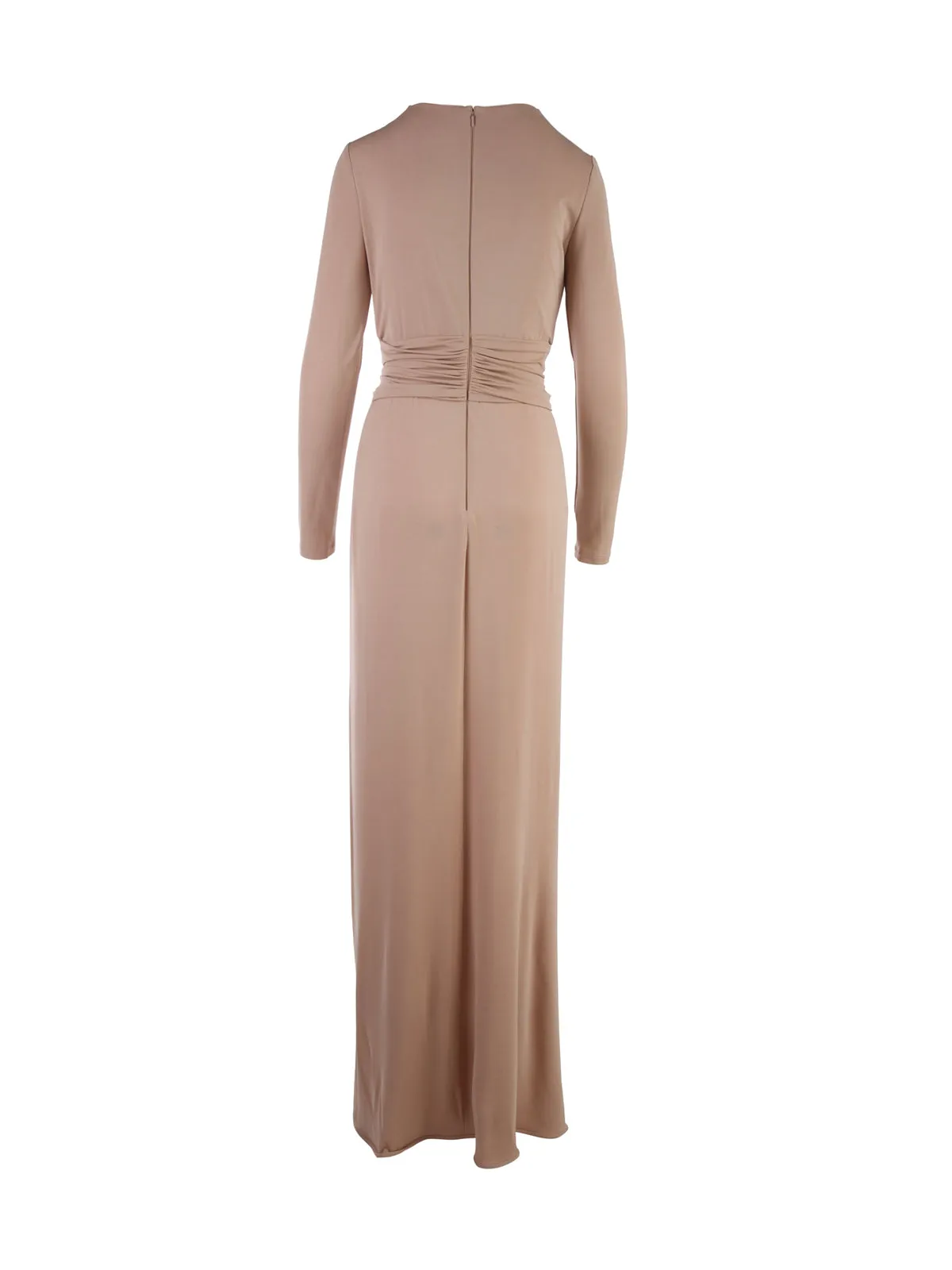 Alberta Ferretti Cut-Out Side-Slit Gown