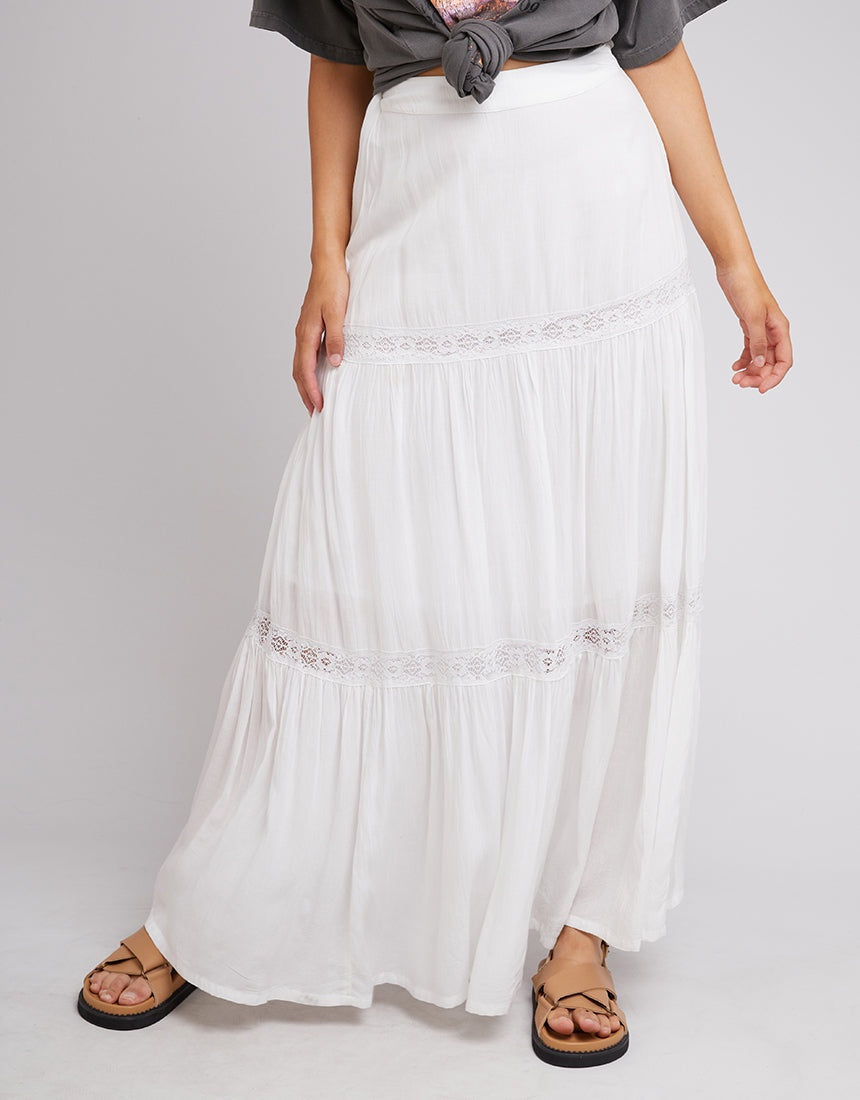 All About Eve Denver Maxi Skirt - White