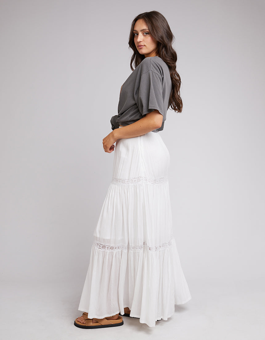 All About Eve Denver Maxi Skirt - White