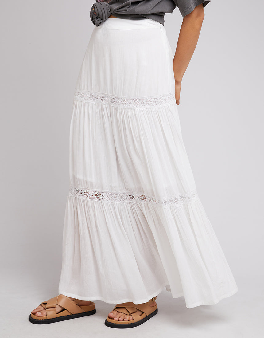 All About Eve Denver Maxi Skirt - White