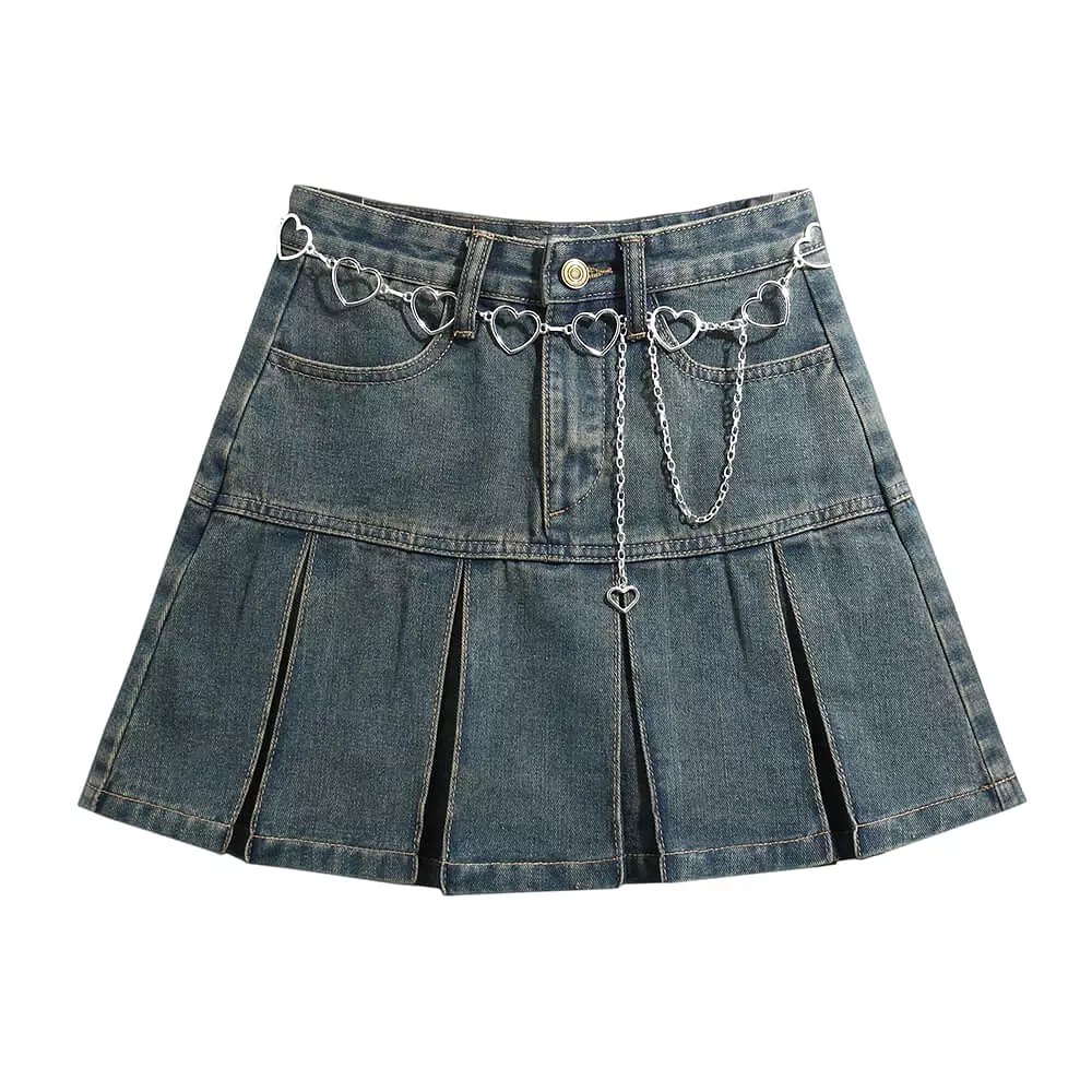 American Vintage Denim Spicy Girl Short Skirt BY5242