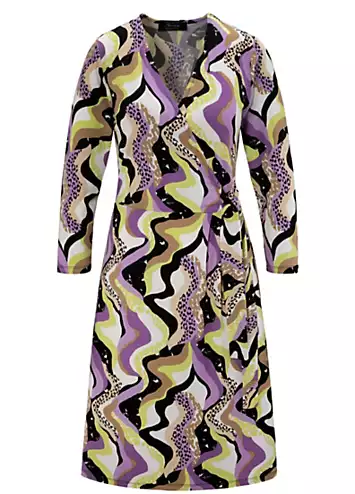 Aniston Printed Side Tie Jersey Party Dress | Grattan