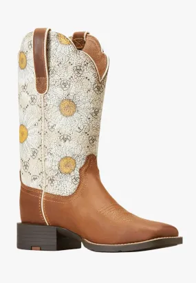 Ariat Womens Round Up Wide Square Toe Top Boot