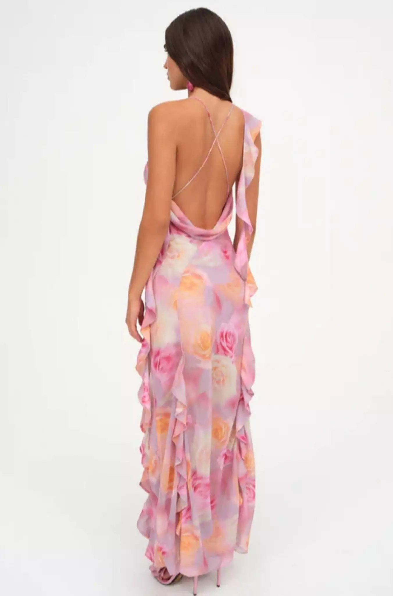 Beate Maxi Dress in Pink