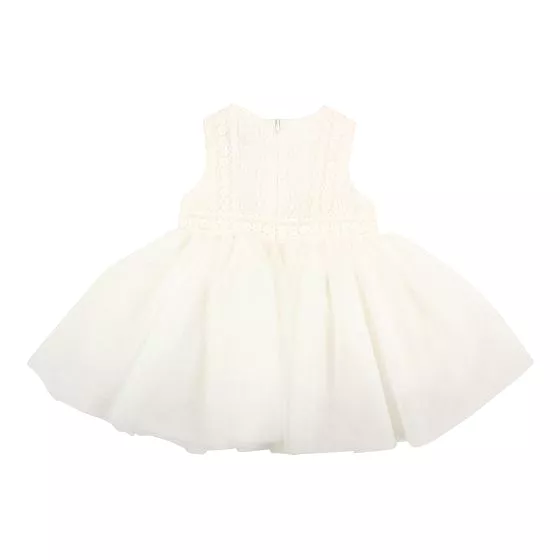 Bebe Embroidered Organza Dress - Ivory