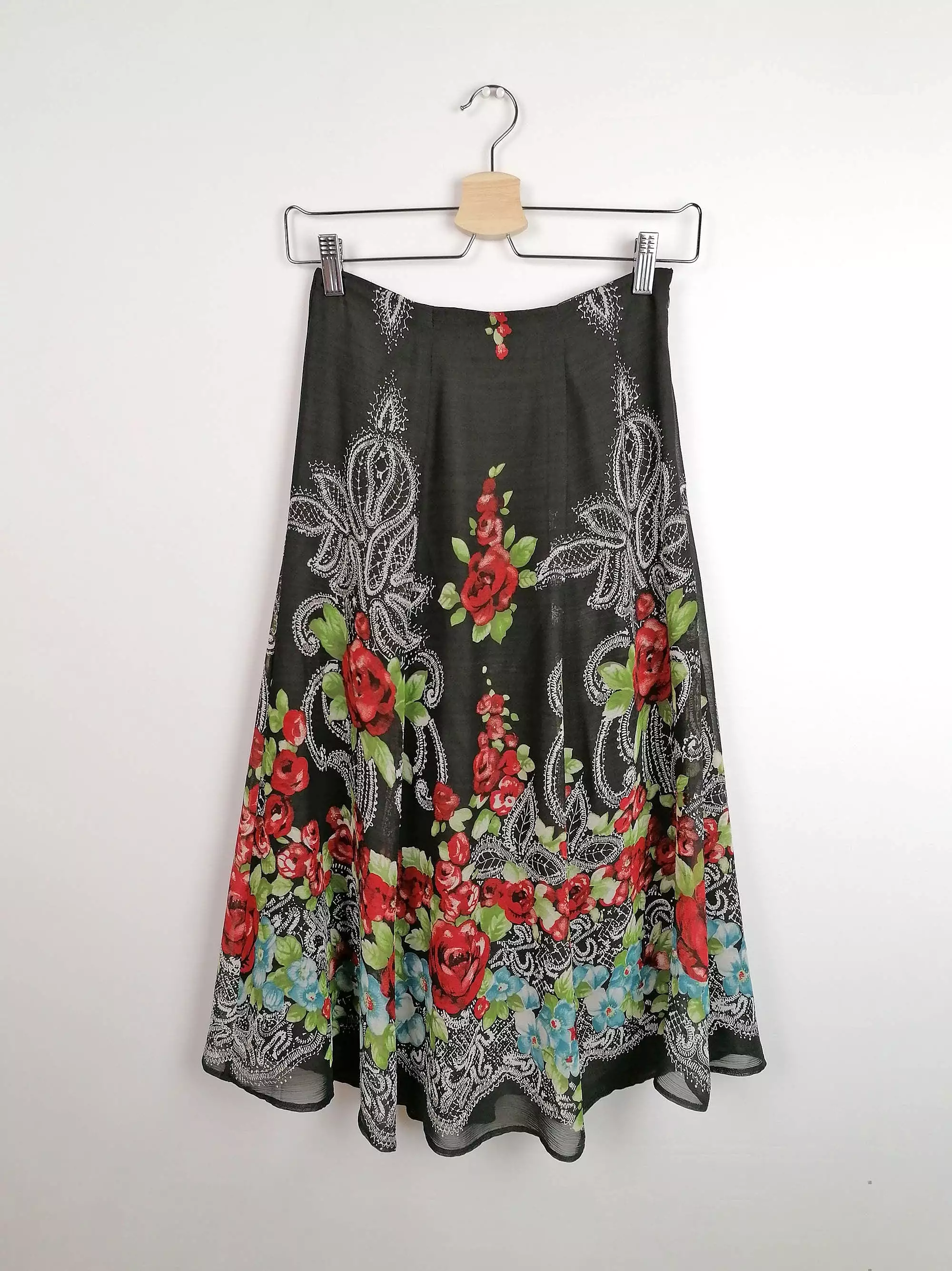 BETTY BARCLAY High Waist Full Skirt - size S / 36