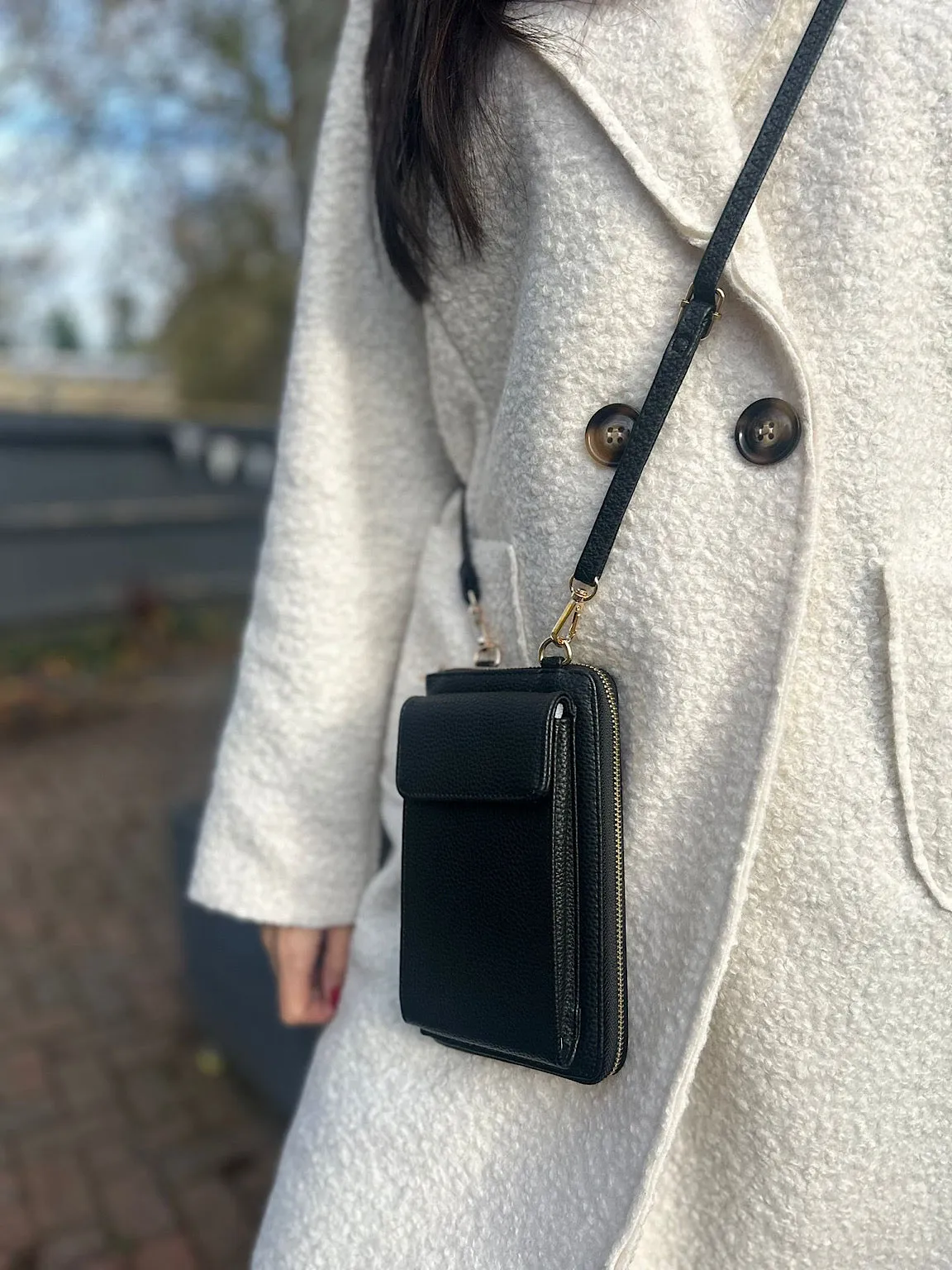 Black Crossbody Phone Purse