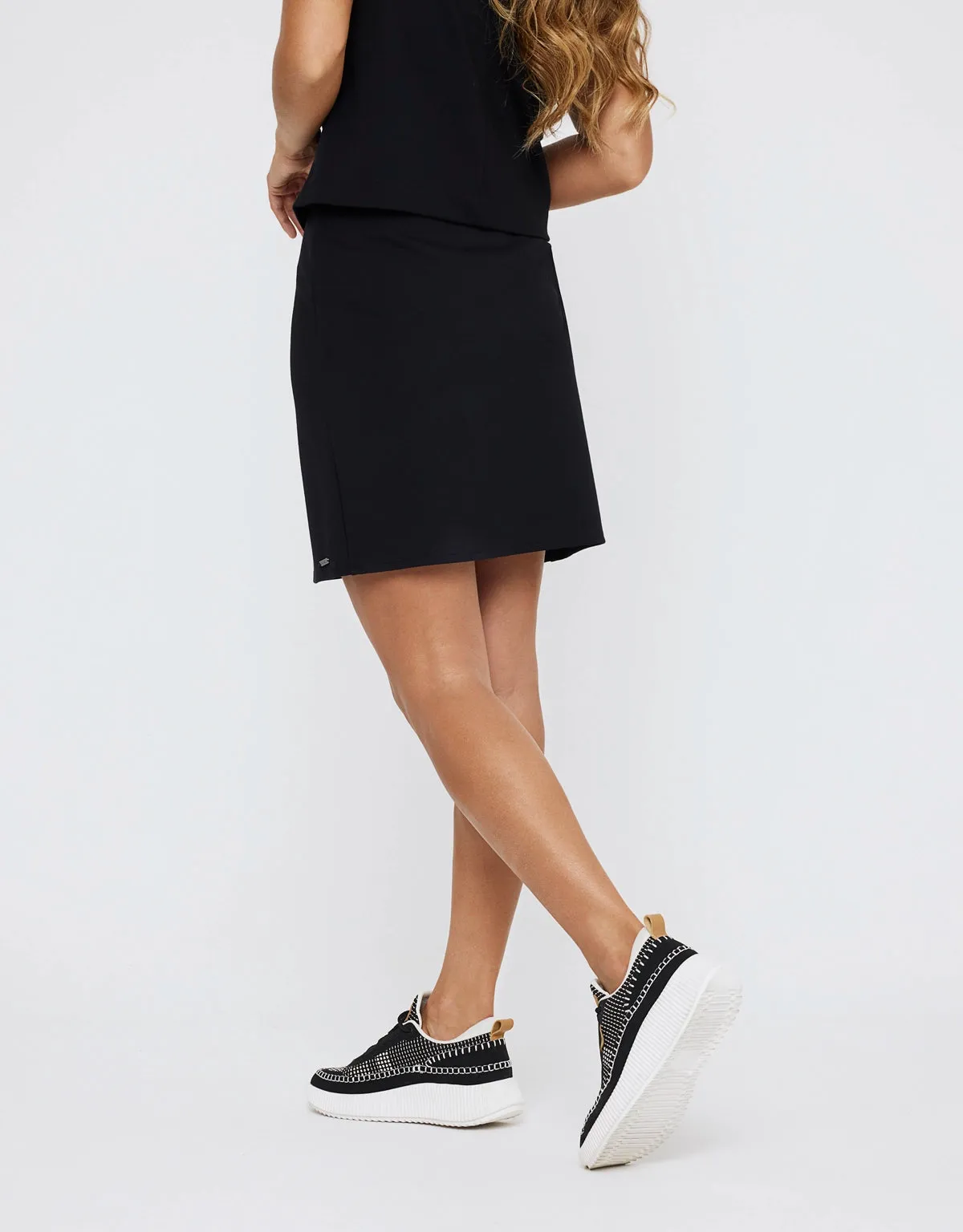 Black Mini Skirt - Cerile