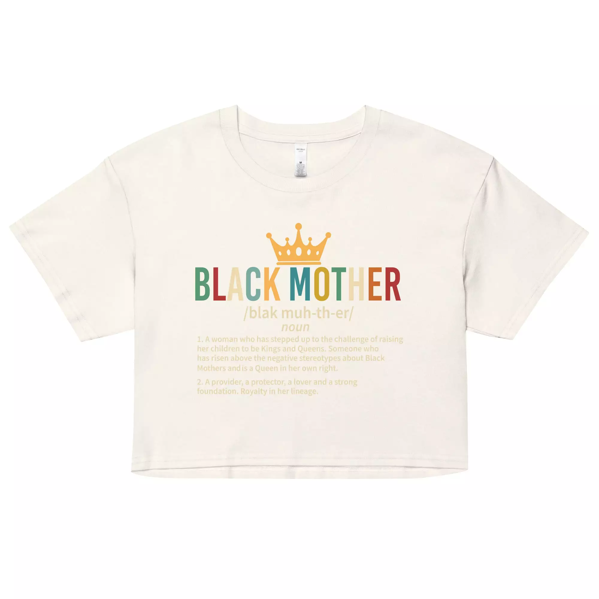 Black Mother, Black Mothers, Black Queen, Momma, Momma, Melanin Mothers DAY Unisex organic cotton t-shirt Women’s crop top Women