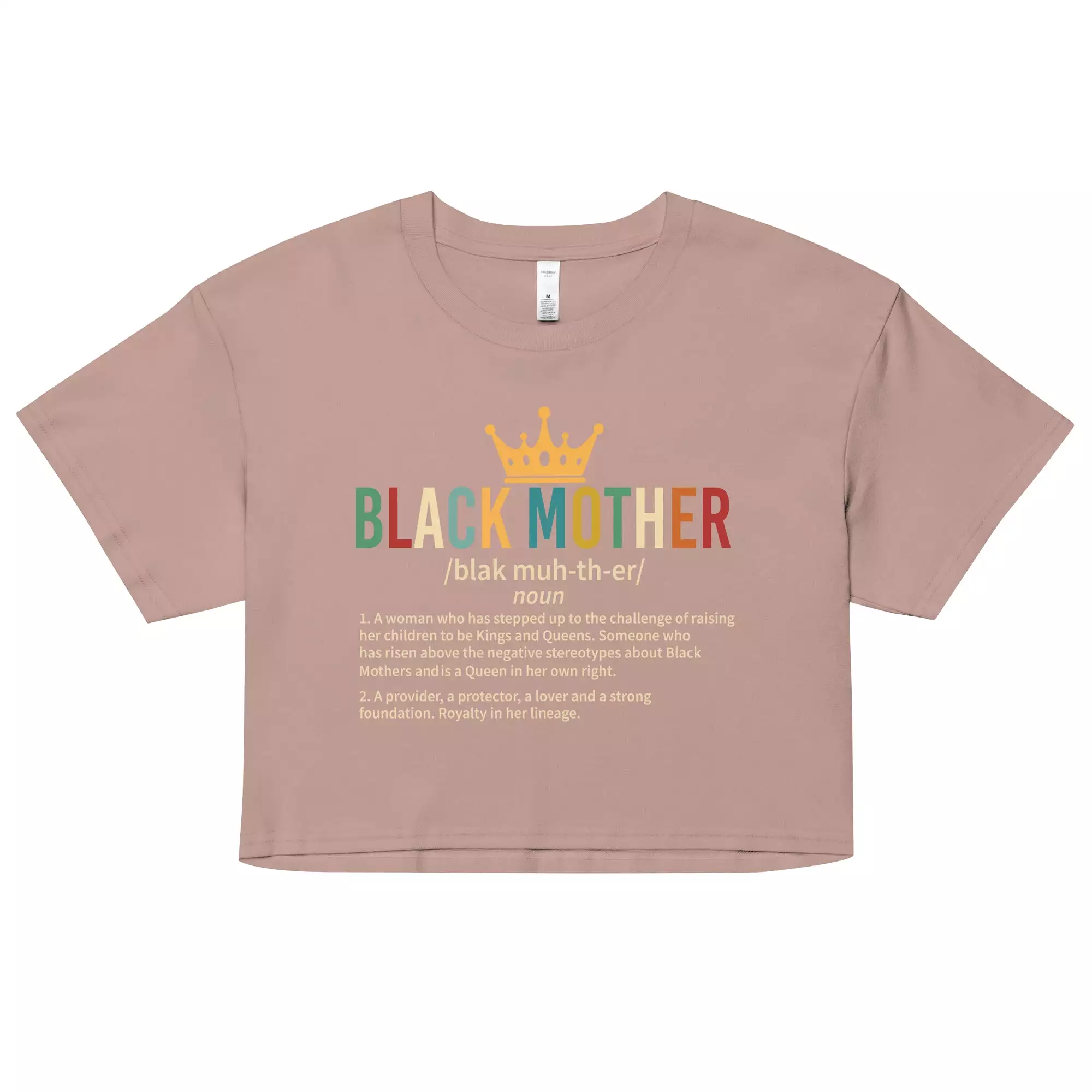 Black Mother, Black Mothers, Black Queen, Momma, Momma, Melanin Mothers DAY Unisex organic cotton t-shirt Women’s crop top Women