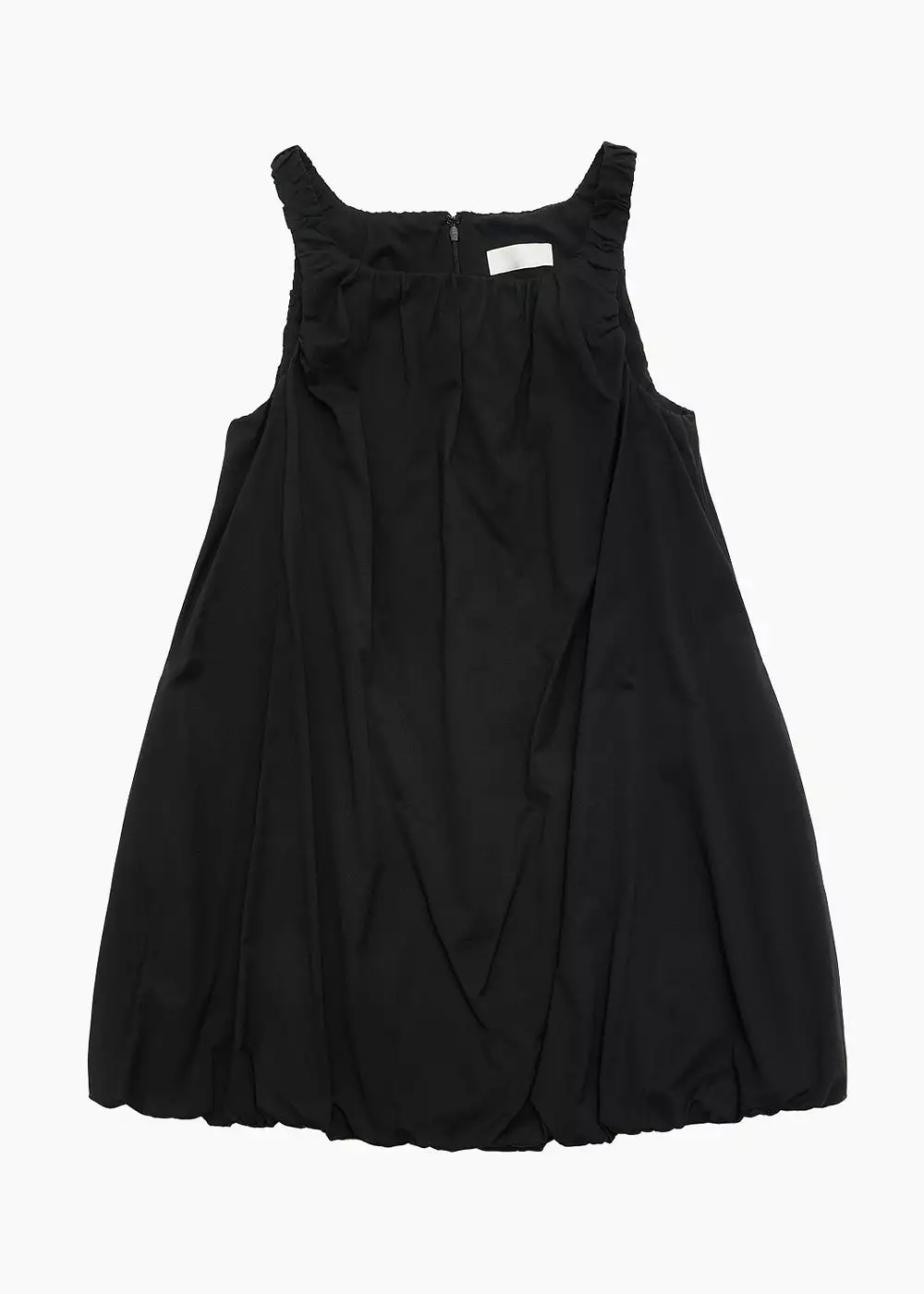 Black Sheer Volume Mini Dress