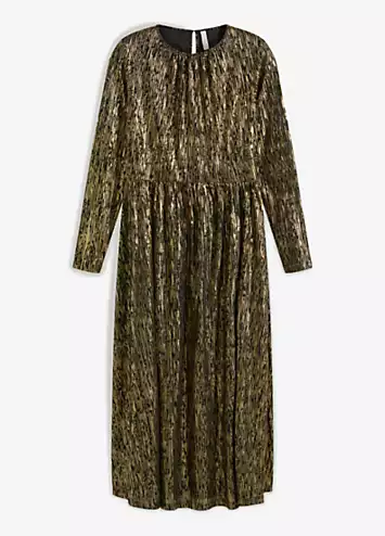 bonprix Gold Sparkle Party Dress | Grattan