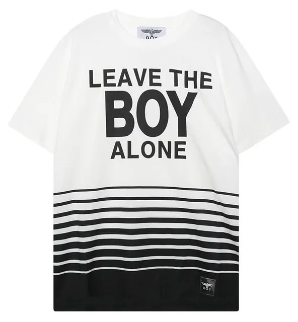 BOY LONDON  |Unisex Street Style U-Neck Plain Cotton Short Sleeves