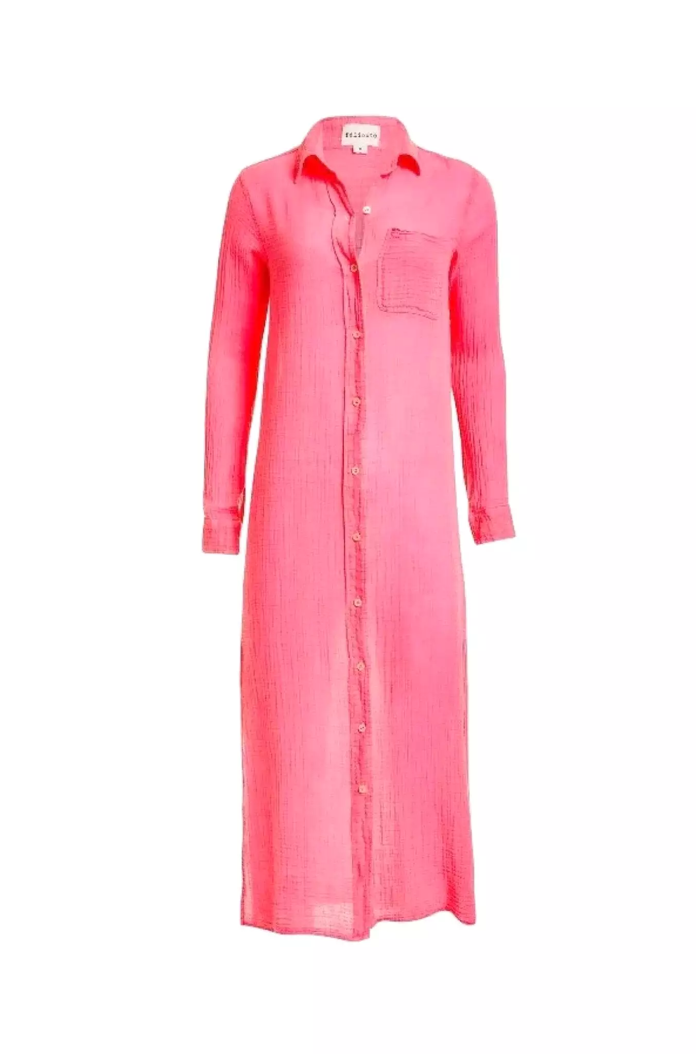 Boyfriend Maxi Dress in Hot Pink