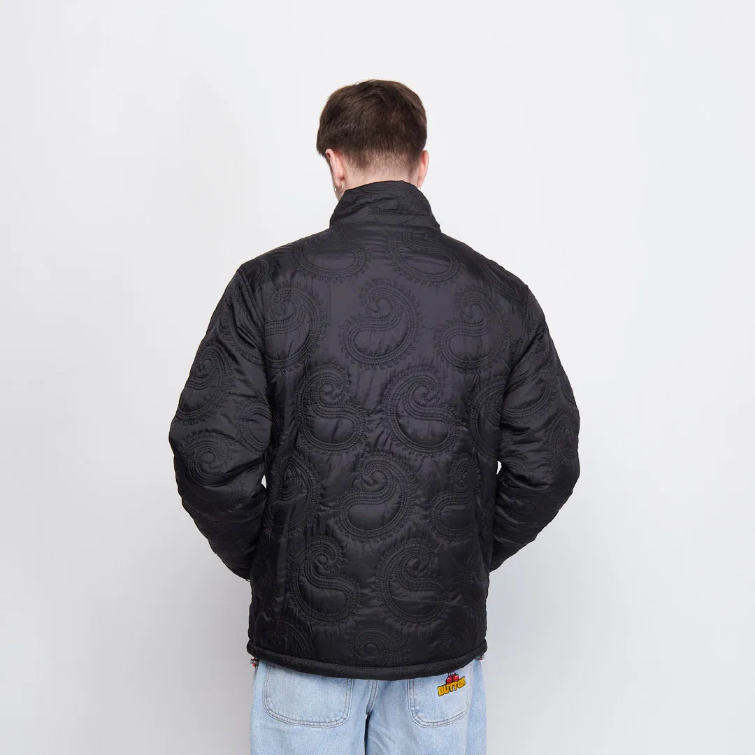 Butter Goods - Paisley Reversible Puffer Jacket (Black)