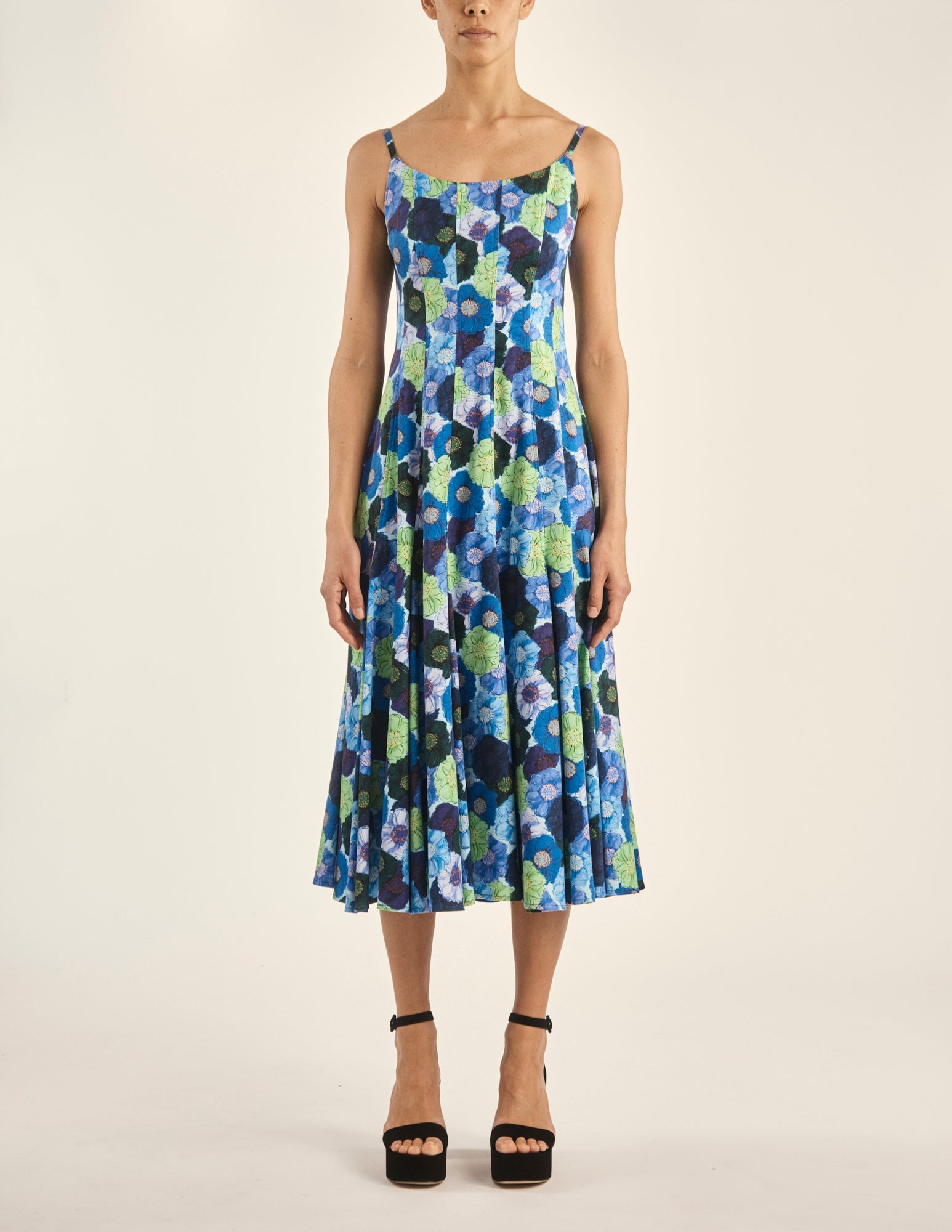 Cami dress in Multi Color Bursting Peony