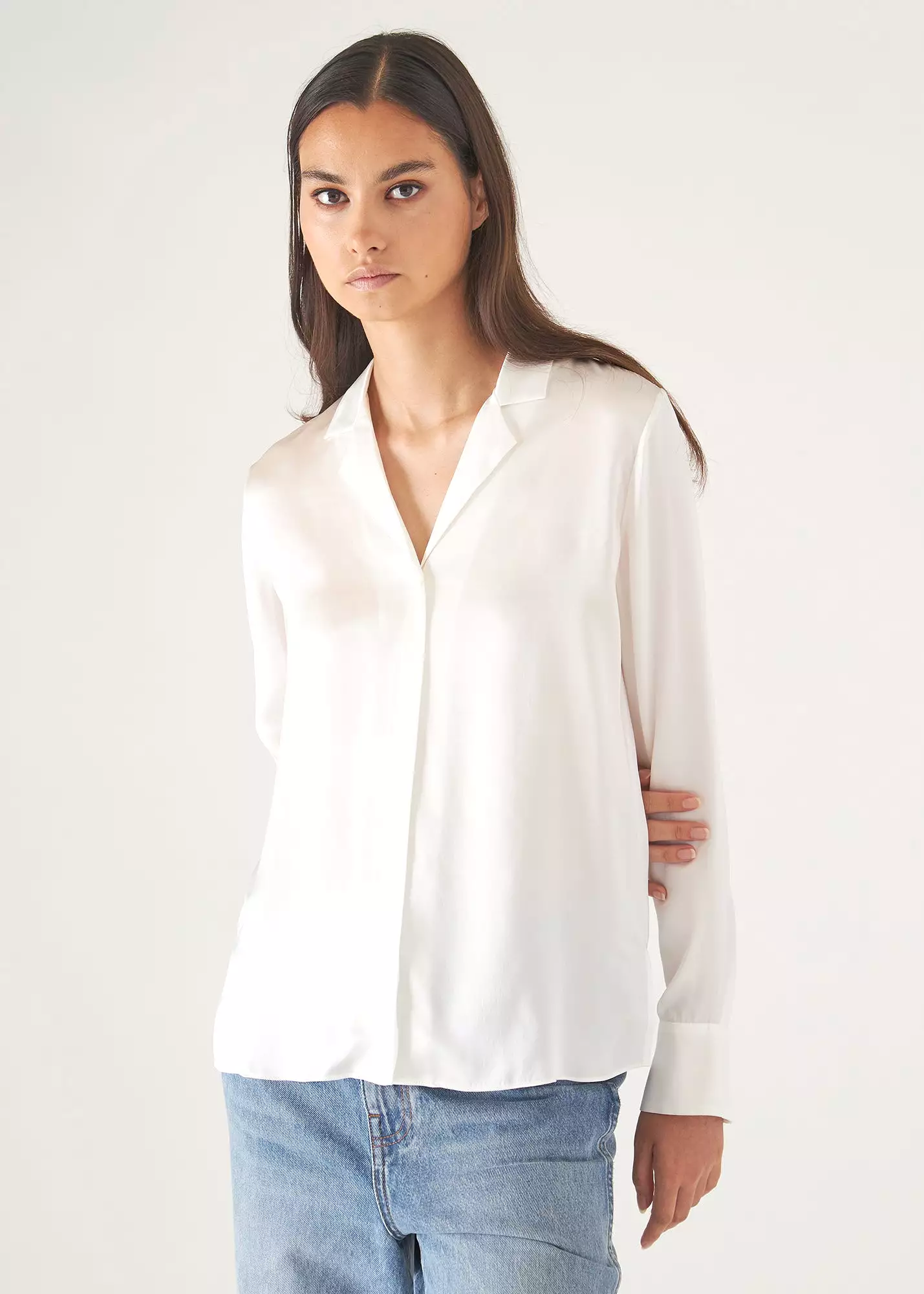 CAMP COLLAR SILK SHIRT