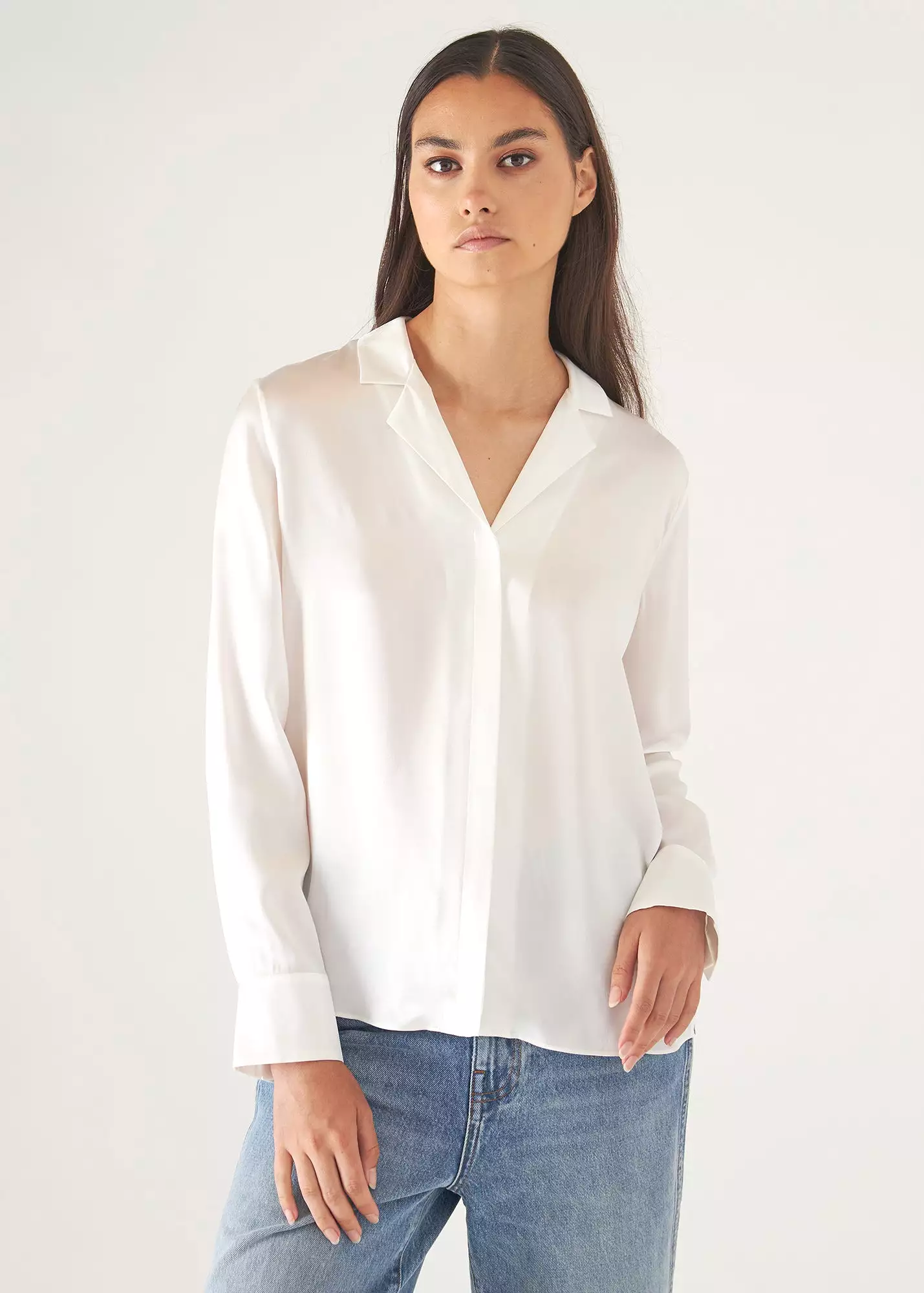 CAMP COLLAR SILK SHIRT