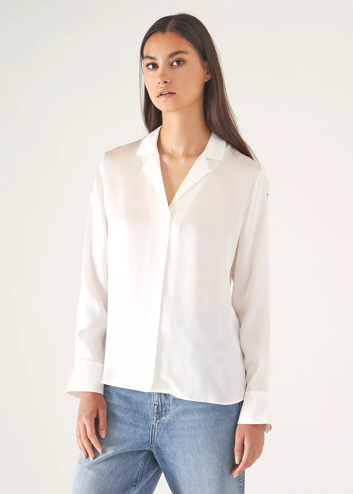 CAMP COLLAR SILK SHIRT