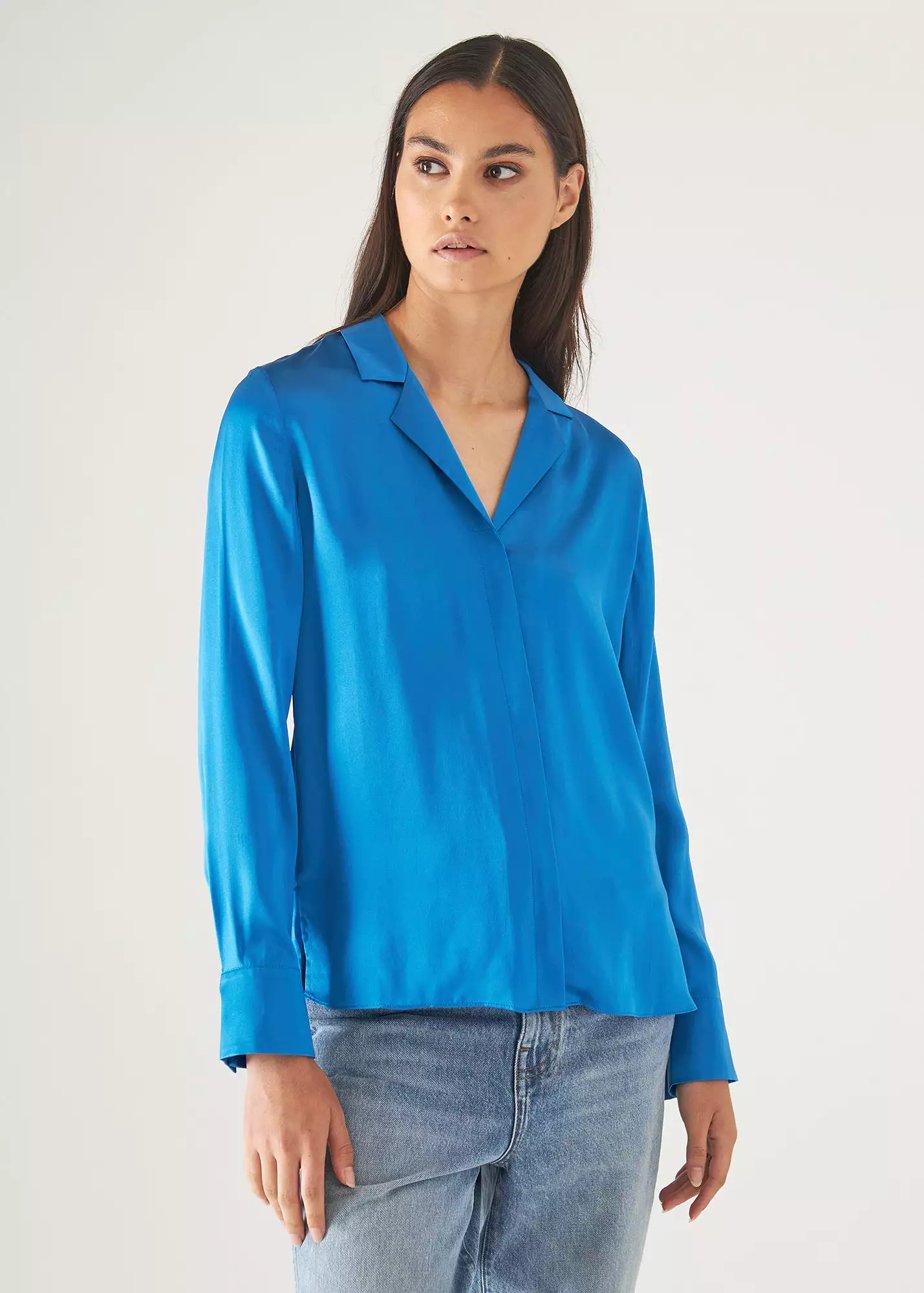 CAMP COLLAR SILK SHIRT