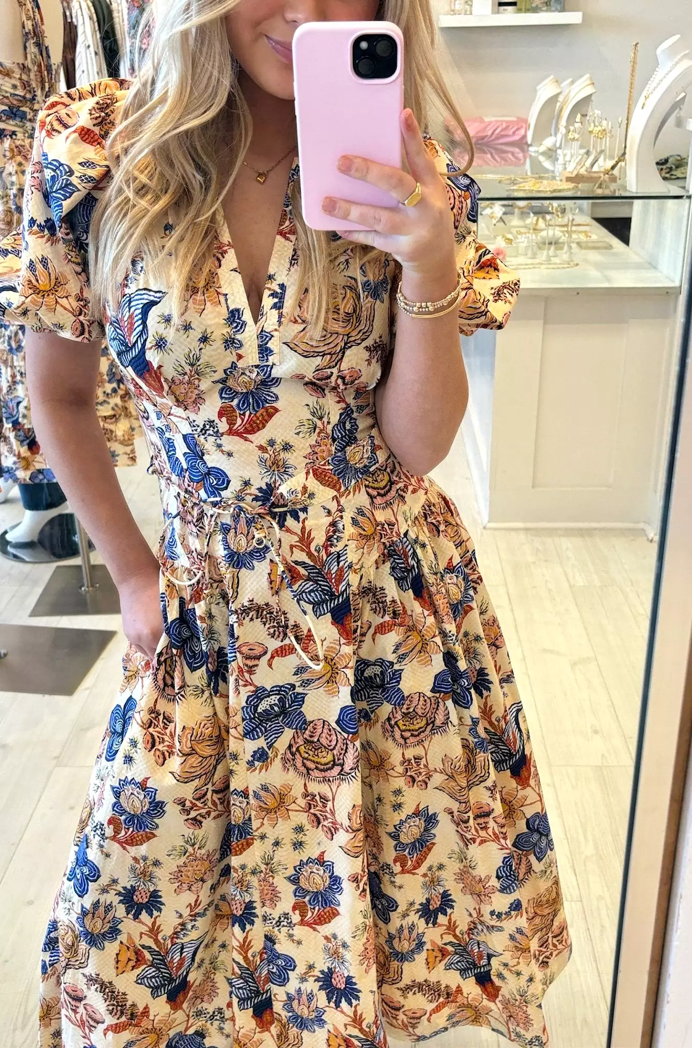 Carina Dress in Magnolia