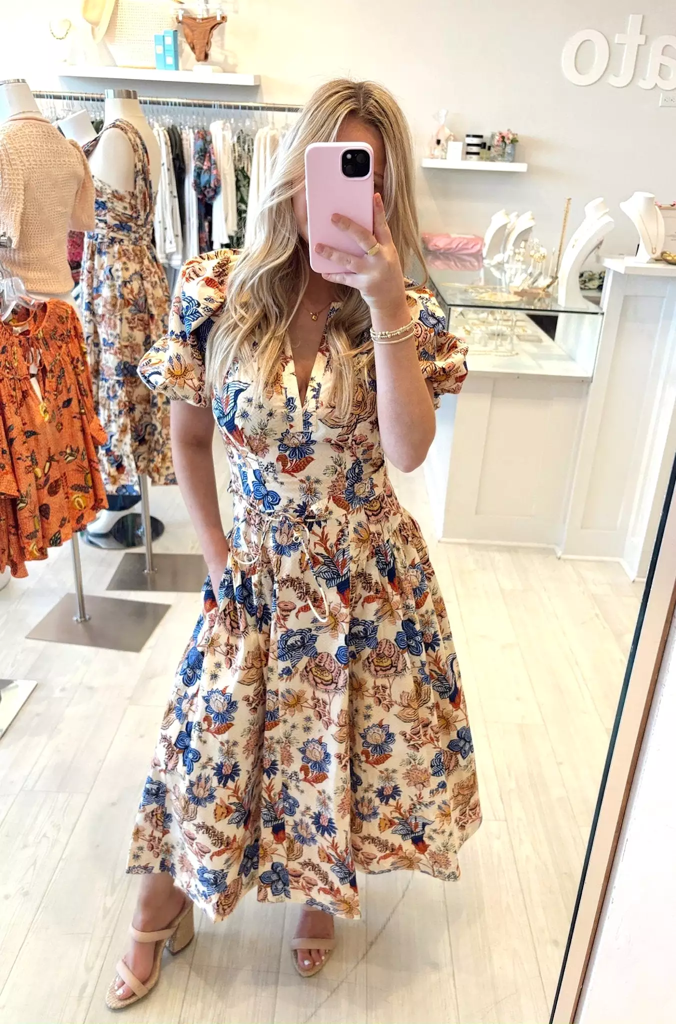 Carina Dress in Magnolia