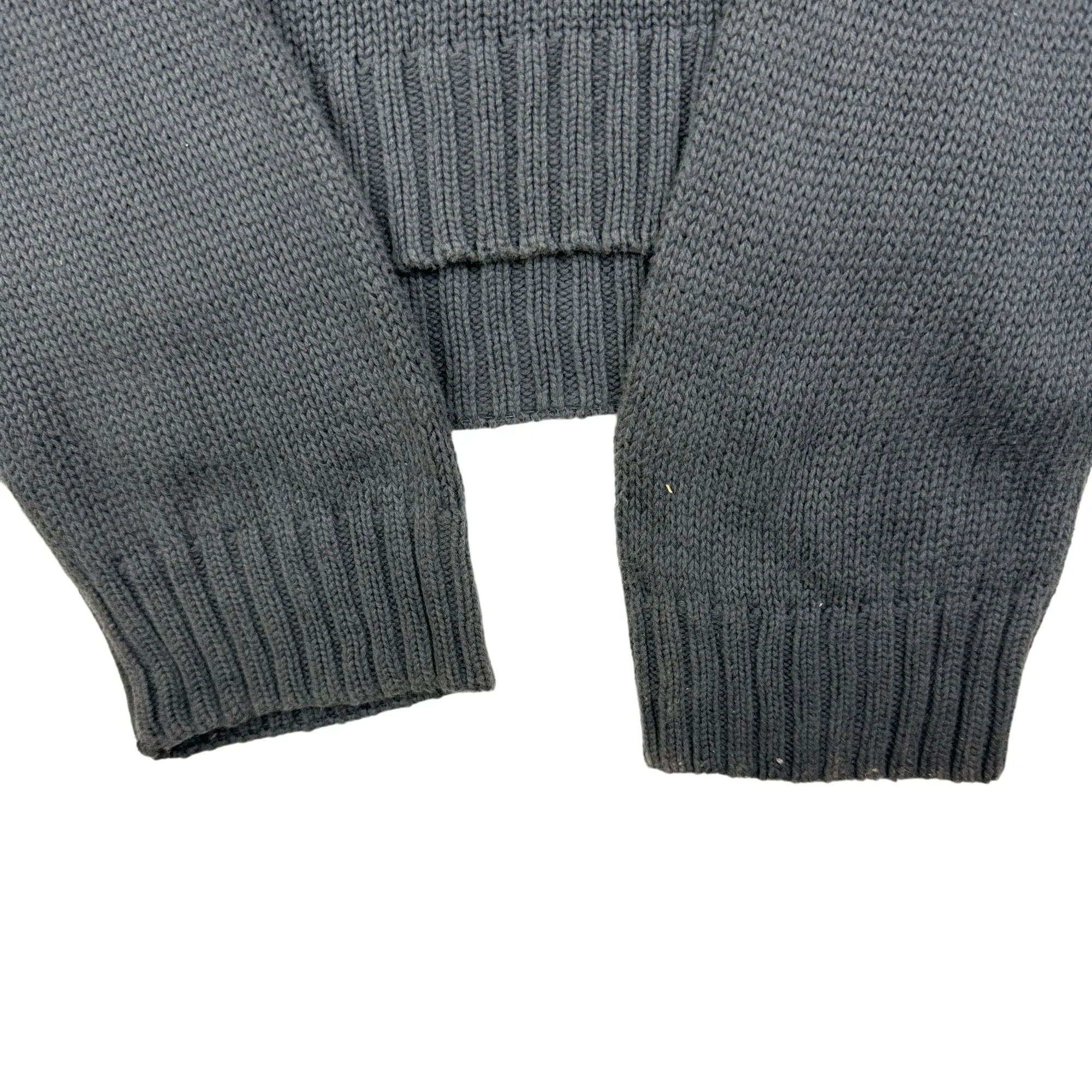 Chaps Quarter-Zip Navy Knit Sweater