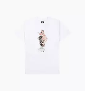 Cherry On Top Tee Mens Short Sleeve Shirt - White