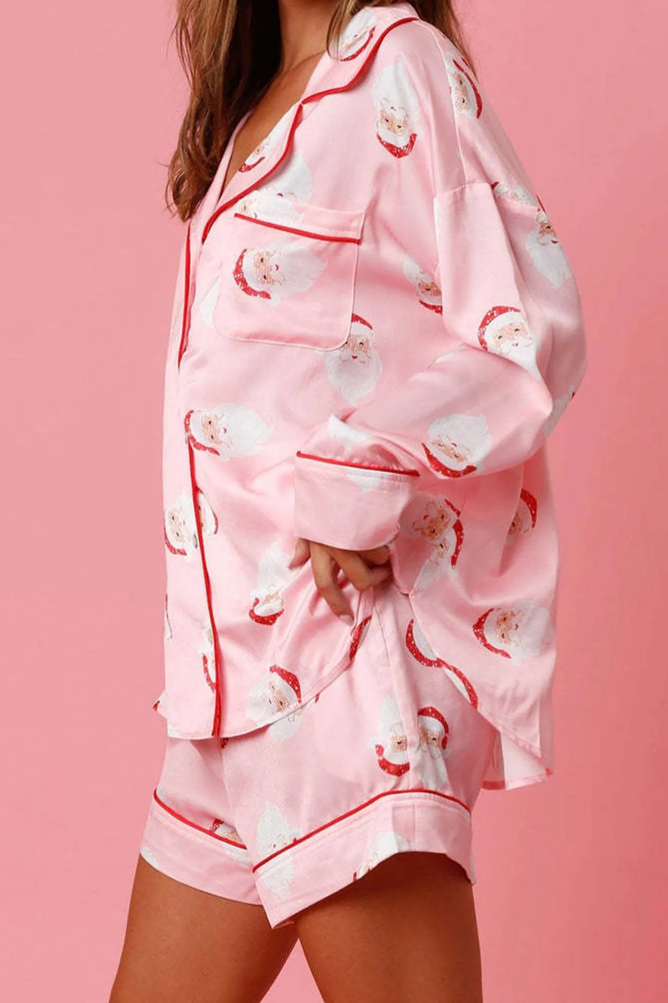 Christmas Satin Printed Loungewear