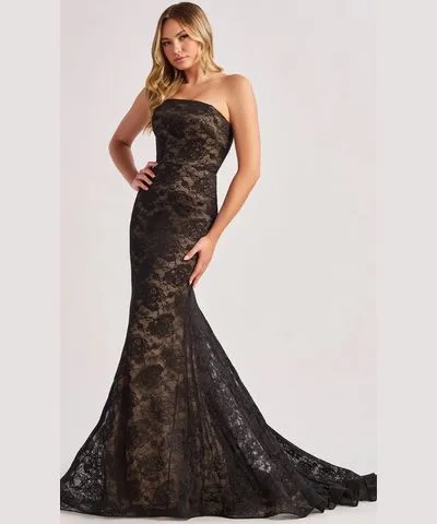 Colette By Daphne CL8670 - Lace Mermaid Prom Dress