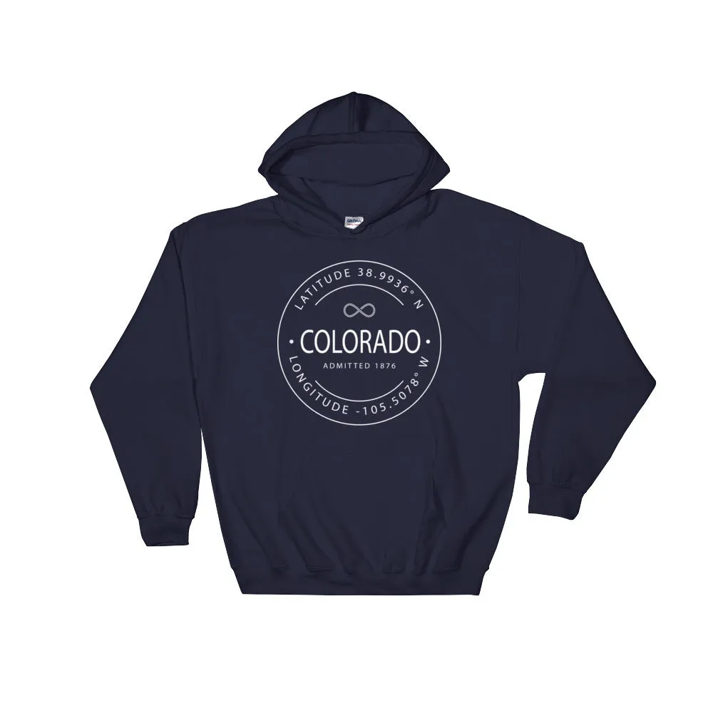 Colorado - Hooded Sweatshirt - Latitude & Longitude