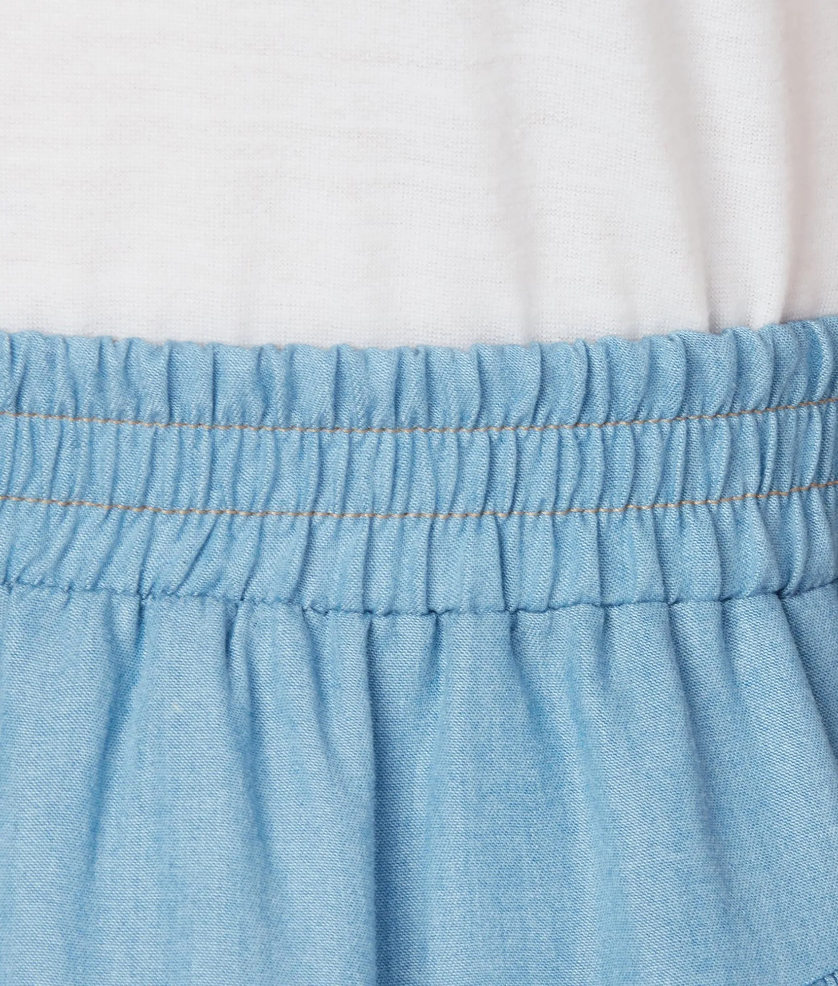 Cora Diagonal Ruffle Skirt :: Blue