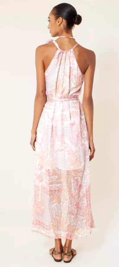 Coral Print Esme Maxi Dress