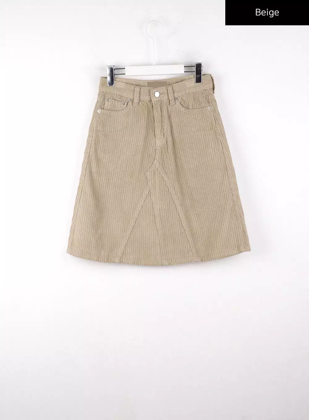 Corduroy Solid Mid Skirt CD328