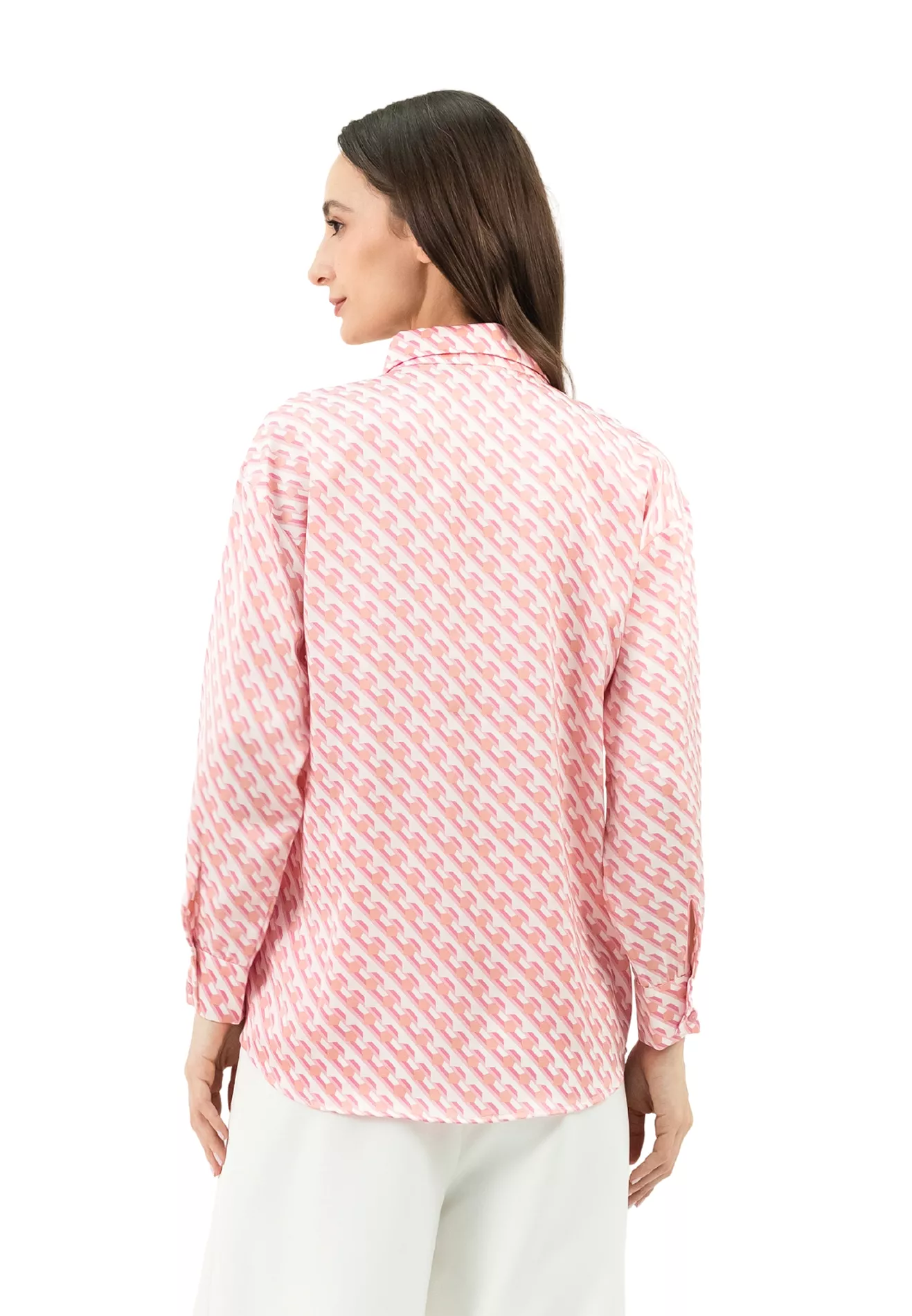 DAISY By VOIR Geometric Print Button Shirt