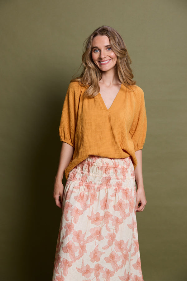 Dear Sutton Amaro Skirt - Camelia