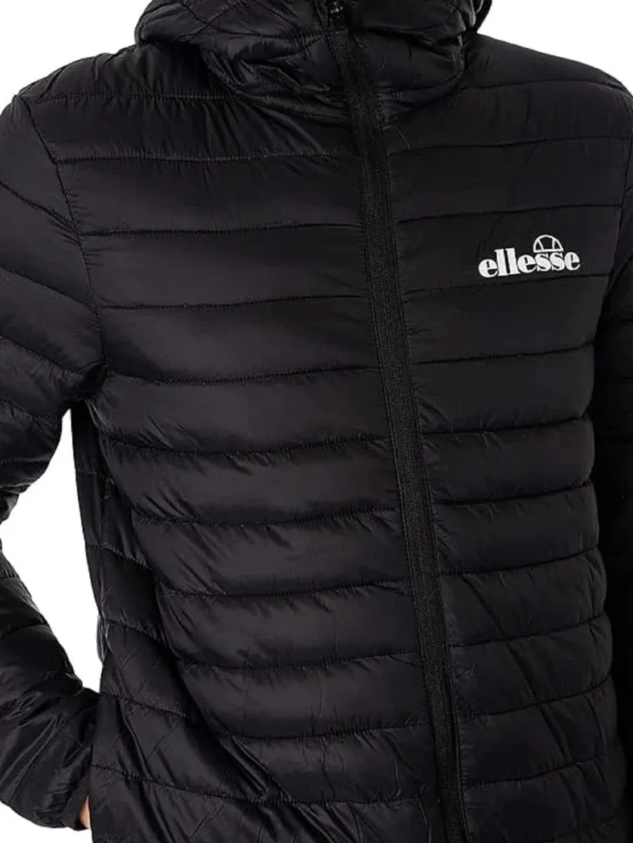 Ellesse Hooded Mazzini Padded Puffer Jacket Black