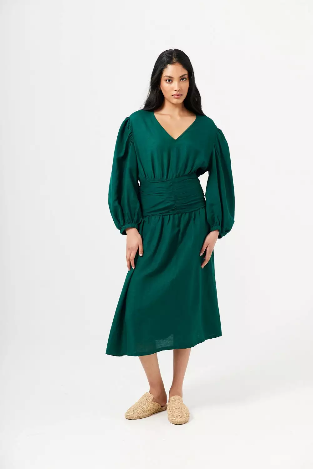 EMILIA DRESS EMERALD