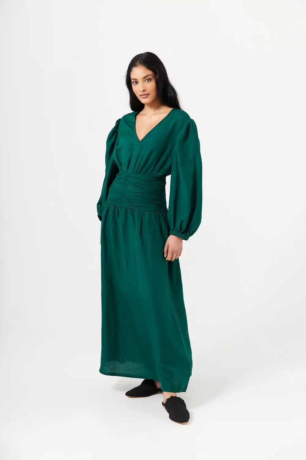 EMILIA MAXI DRESS EMERALD