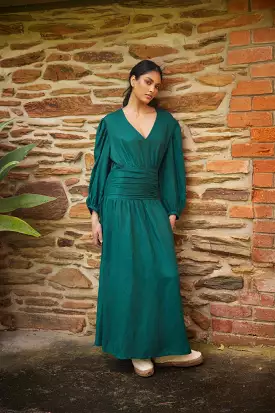 EMILIA MAXI DRESS EMERALD