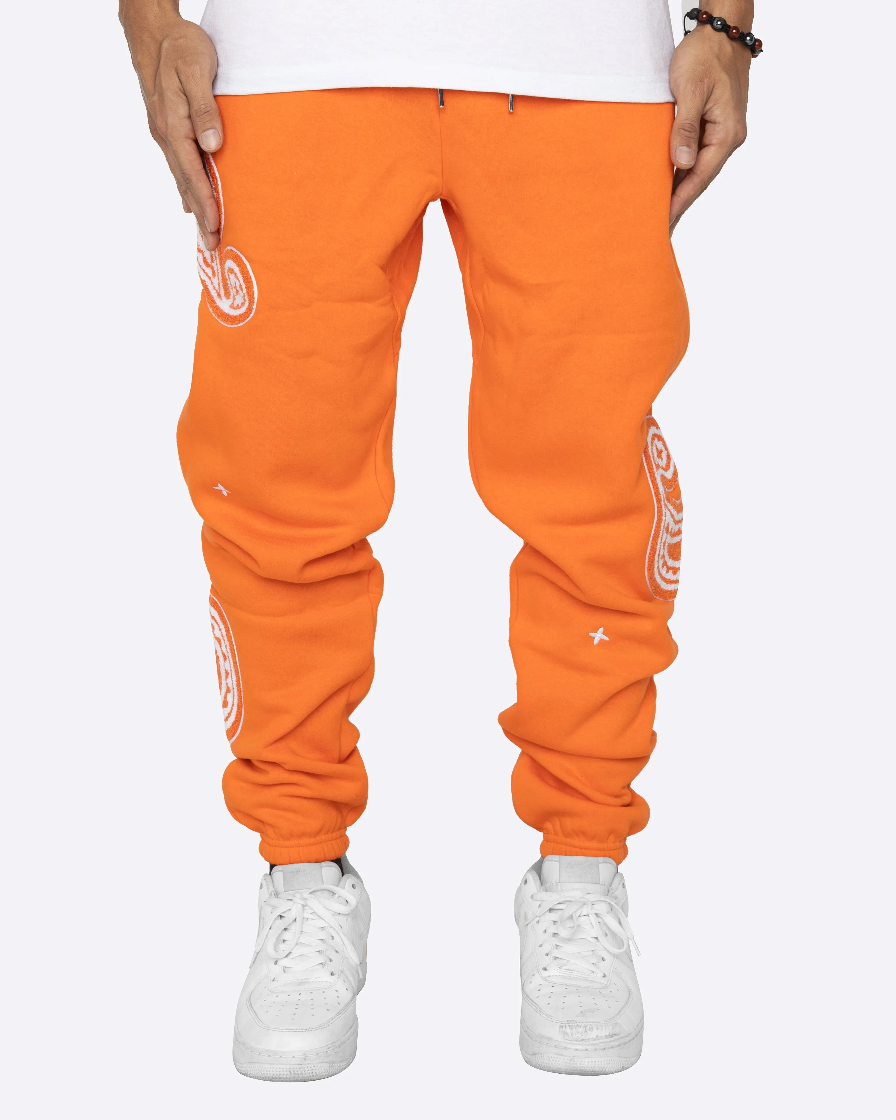 EPTM PAISLEY SWEATPANTS-ORANGE