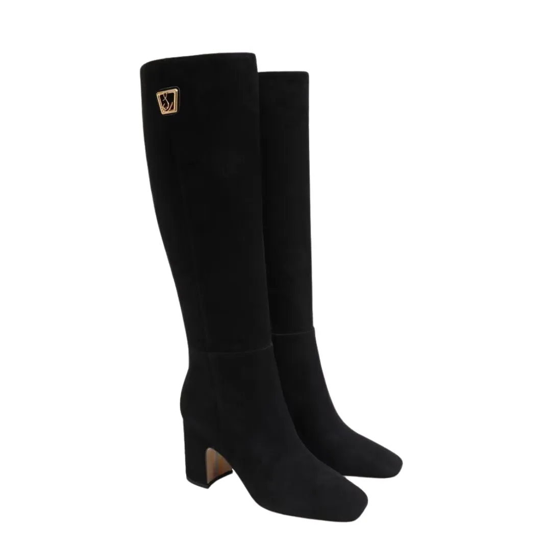 FAREN HIGH HEEL KNEE BOOT BLACK